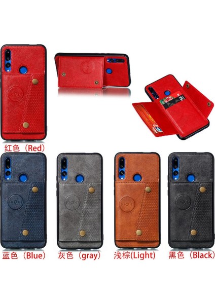 Cüzdan Kılıf Için Huawei P Akıllı Z Buit Demir Cüzdan Kılıf Darbeye Kart (Yurt Dışından)