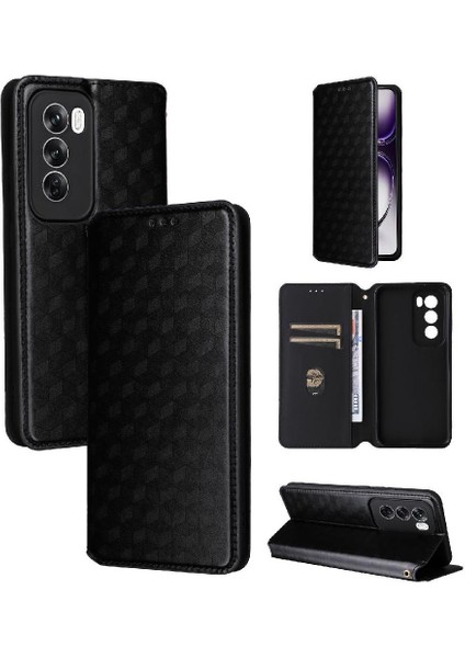 Oppo Oppo 12 5g Manyetik Kapatma Kart Yuvaları Tutucu Pu 3D Için Flip Case (Yurt Dışından) indirimleri