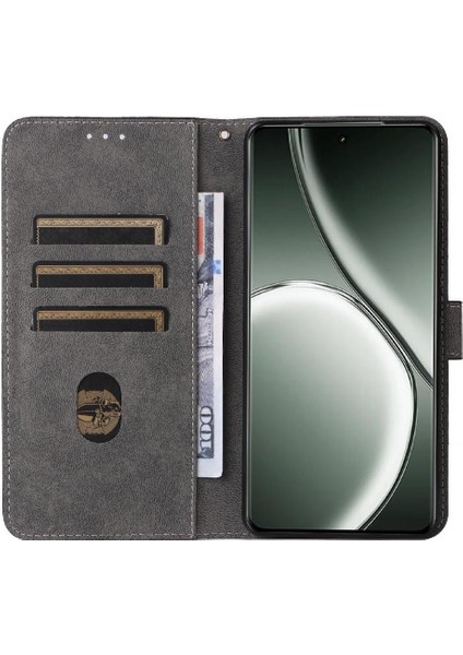 Realme Gt 6 Pu Deri Flip Folio Cüzdan Kart Yuvaları Kapak Kapatma Için Kılıf (Yurt Dışından)