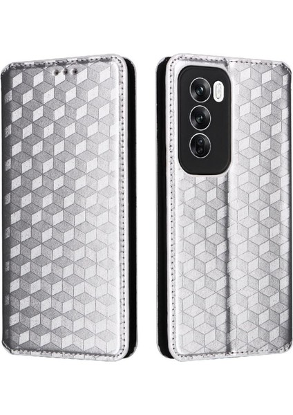 Oppo Oppo 12 5g Manyetik Kapatma Kart Yuvaları Tutucu Pu 3D Için Flip Case (Yurt Dışından)
