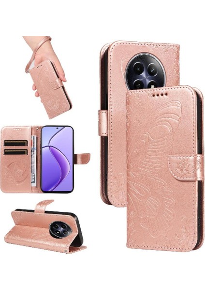 Realme Için Flip Case 12 5g ile Yüksek Kaliteli Deri Ayrılabilir El Kayışı (Yurt Dışından)
