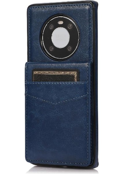 Huawei Mate 40 Kart Tutucu ile Uyumlu Premium Deri Çanta Cüzdan (Yurt Dışından)