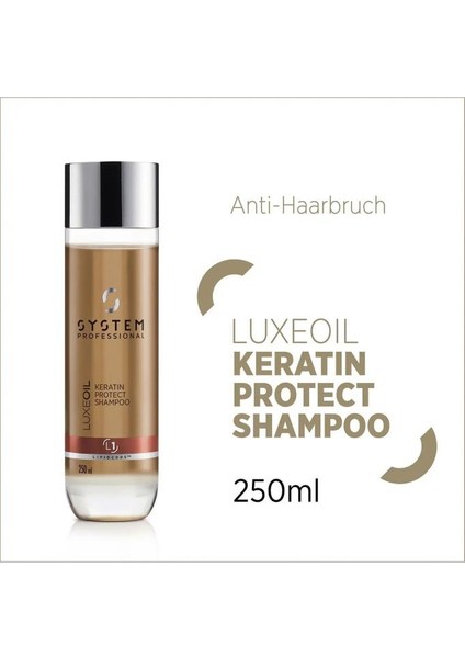 Luxeoil Keratin Protect Shampoo 250 ML-4064666000558-