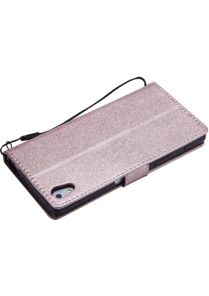 Sony Xperia Z5 Yüksek Kaliteli Deri Klasik Düz Renk ile Flip Case (Yurt Dışından)