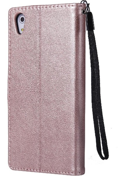 Sony Xperia Z5 Yüksek Kaliteli Deri Klasik Düz Renk ile Flip Case (Yurt Dışından)