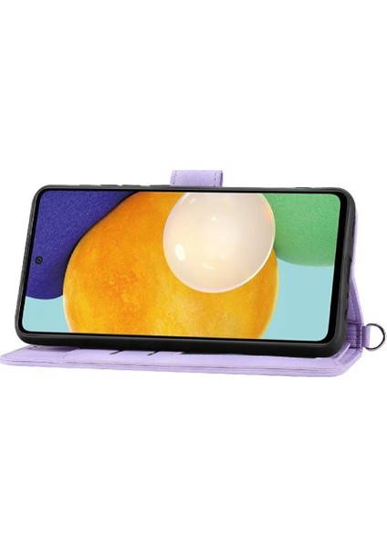 Samsung Galaxy A33 Kabartmalı Darbeye Bileklik Çoklu Için Flip Case (Yurt Dışından) modelleri