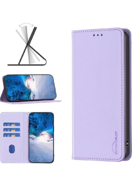 SZY Mall Samsung Galaxy S24 Artı 5g Pu Deri Iş Manyetik Yuvası Için Flip Case (Yurt Dışından)