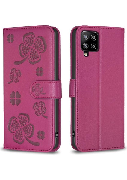 Samsung Galaxy Flip 5g Kart Yuvaları Için Flip Case Tutucu Kickstand Yonca Pu (Yurt Dışından)