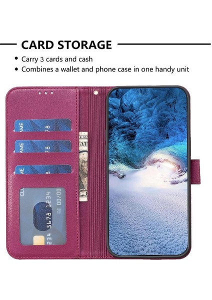 SZY Mall Samsung Galaxy Için Flip Case A52S 5g Yonca Çiçek Pu Deri Çok Renkli (Yurt Dışından)