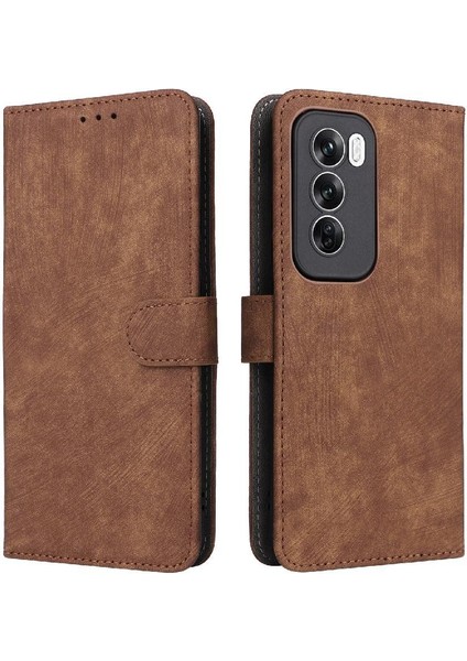 Oppo Oppo 12 5g Pu Deri Kart Yuvaları Için Kılıf Kapak Manyetik Kapatma Rfıd (Yurt Dışından)