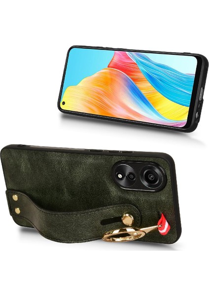 Oppo A78 4g Kolaylık Bilek Kayışı Premium Pu Deri Için Flip Case (Yurt Dışından) indirimleri
