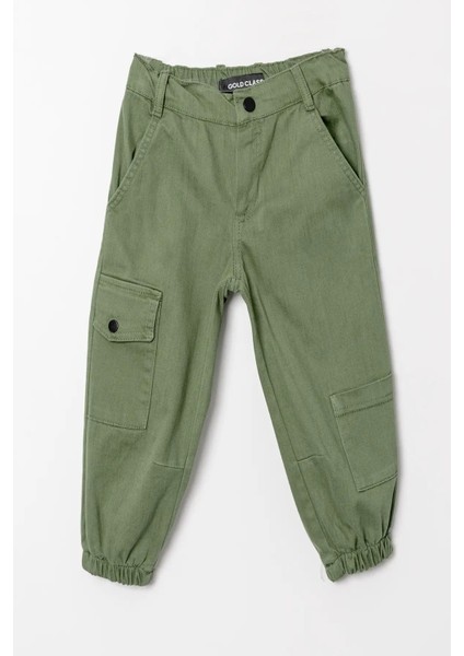 Çift Cepli Fermuarlı Jogger Gabardin Erkek Çocuk Pantolon