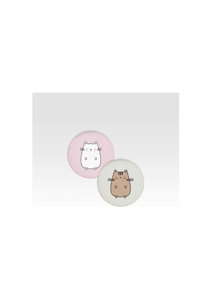 Tabby Design Sevimli Kedi 2 2'Li Magnet Set