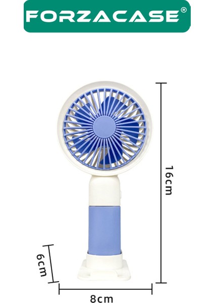 Şarjlı Taşınabilir Portatif El ve Masa Vantilatörü Gezi ve Seyahat Için Uygun Fan - FC683