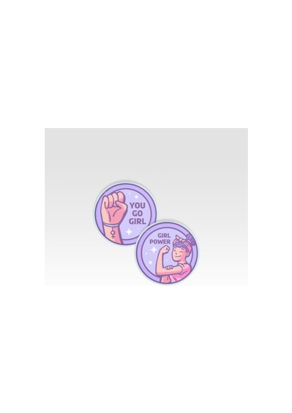 Girl Power 2'Li Magnet Set