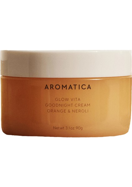 Glow Vita Goodnight Cream Orange & Neroli 90G - Aydınlatıcı Vitamin & Niasinamid Vegan Gece Kremi