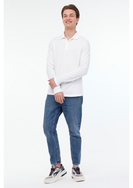 MB SN338 15BTS101 4pr Beyaz Erkek Uzun Kol T-Shirt