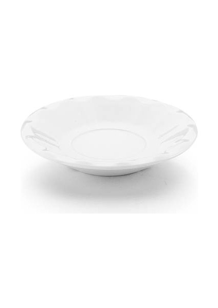 Kırılmaz Çay Tabağı 6 Adet 11 cm Beyaz TR304W