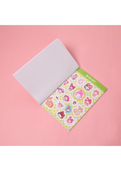 Piraye Gift Sanrio My Melody Mini 15 Yaprak Sticker Defter