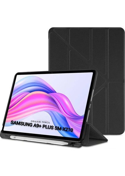 Samsung Galaxy A9 Plus X210 Uyumlu Premium Smart 360 Kalem Yuvalı Kapaklı Kılıf