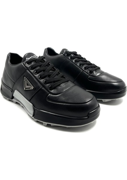 Marcomen 19557 Yüksek Confort Deri Spor Ayakkabı Siyah modelleri