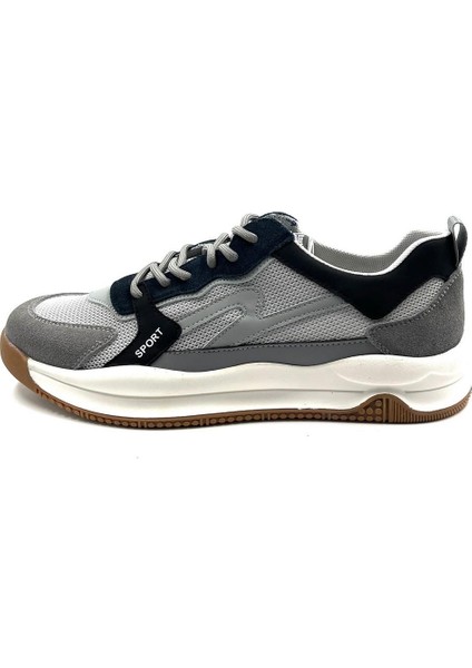 19329 Şık Deri Erkek Günlük Ayakkabı Gri-Laci fiyatları