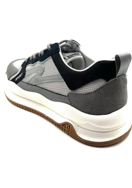 19329 Şık Deri Erkek Günlük Ayakkabı Gri-Laci indirimleri