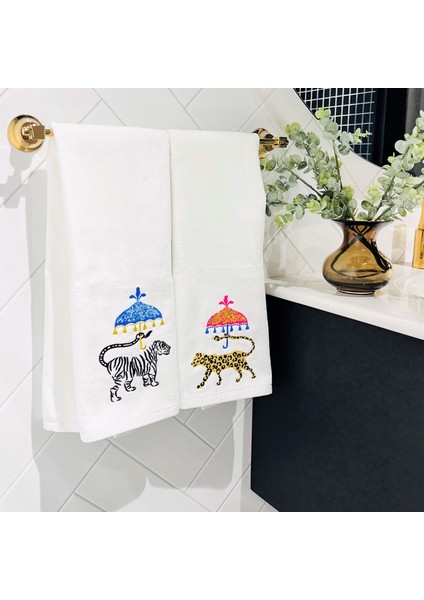 Dekoratif Leopar Desenli Safari Serisi Yüz Havlusu (1 Adet) fiyatları