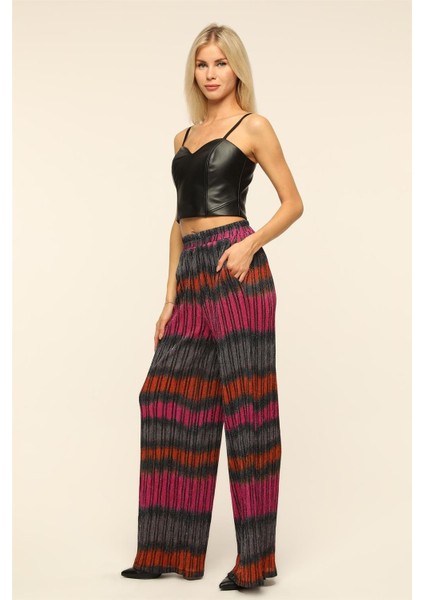 Simli Çizgili Transparan Pantolon fiyatları