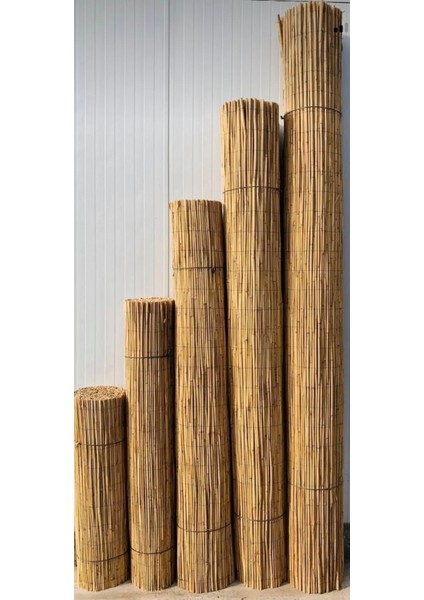90 Cm X 2 M Reedfence Natural Bambu Kamış Hasır Çit Bahçe Çiti Balkon Çiti