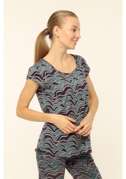 Dalgalı Desenli T-Shirt fiyatları