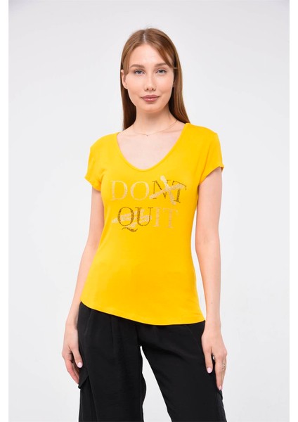 Do It Baskılı T-Shirt