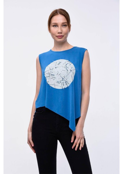 Daire Baskılı T-Shirt