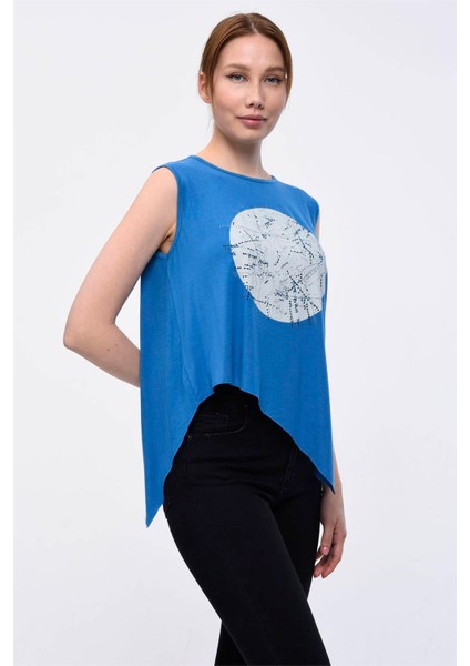 Daire Baskılı T-Shirt modelleri