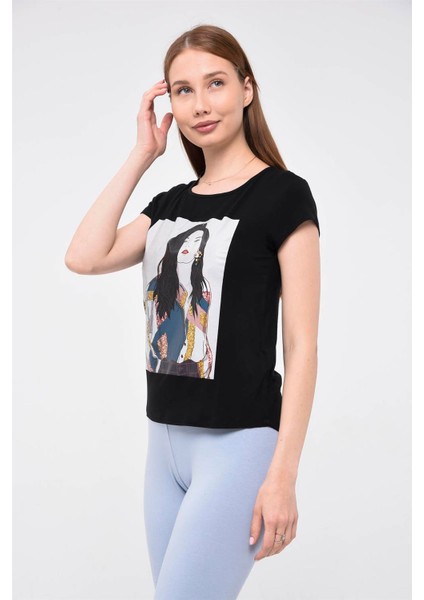 Kız Baskılı T-Shirt modelleri
