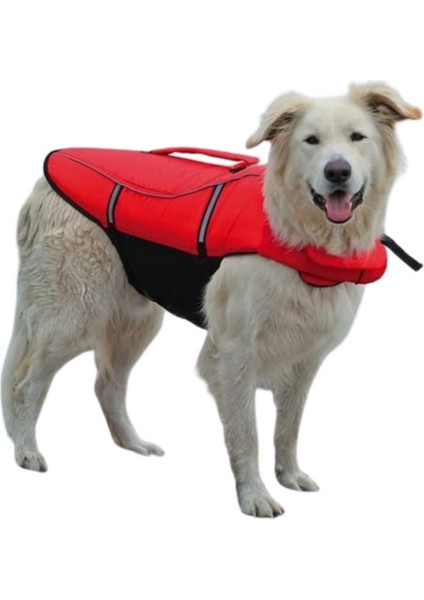 Reflektörlü Köpek Can Yeleği Kırmızı Medium