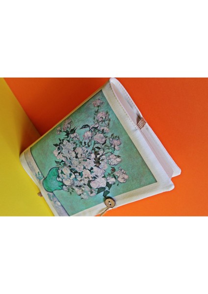 Kitap Kılıfı - Van Gogh Vazoda Güller fiyatları