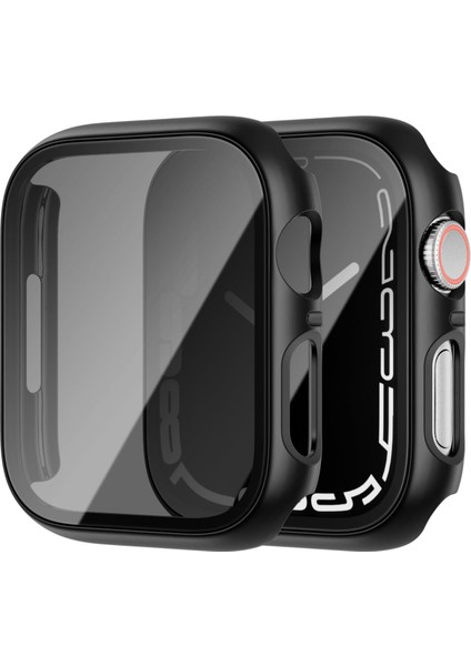 Apple Watch 41 mm ile Uyumlu Privacy Hayalet Ekran Korumalı Sert Rubber Kılıf - FC675