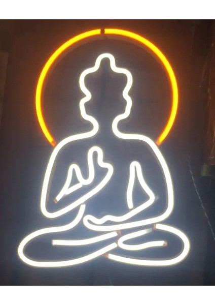 Neon Işıklı Buda