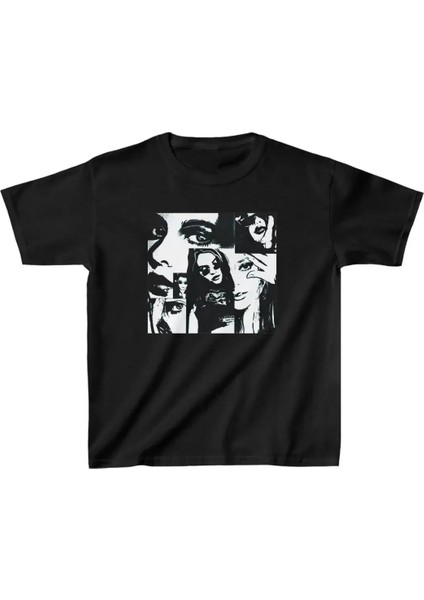 Çocuk Baskılı T-Shirt - Siyah