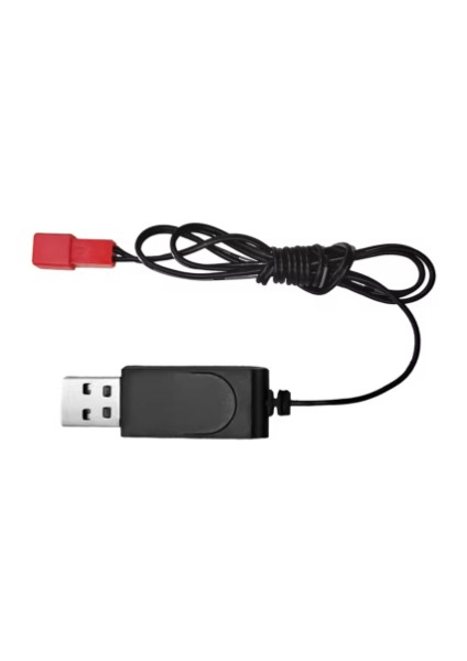 3.7V Jst USB Pil Şarj Cihazı Kırmızı Soket