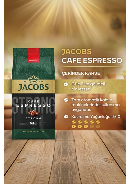 Cafe Espresso Çekirdek Kahve 500 Gr x4 Adet