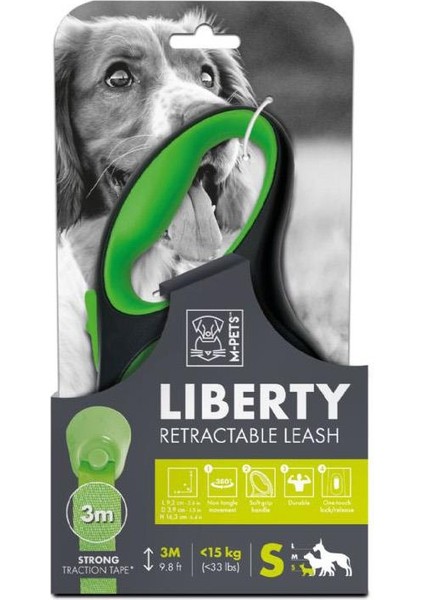 Liberty Otomatik Gezdirme Şerit 3 mt Yeşil (S)