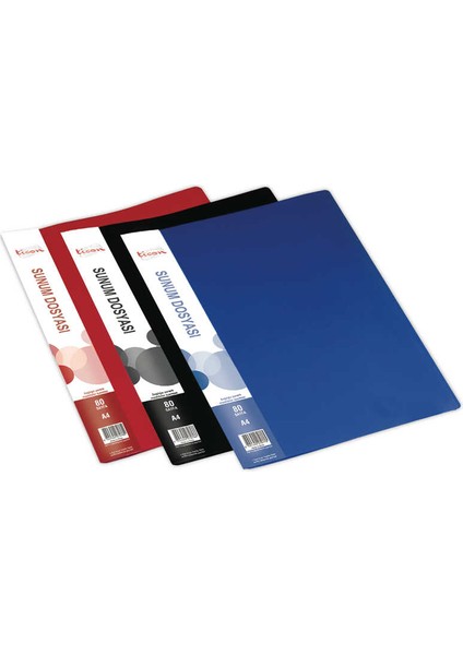 Ticon Katalog Sunum Dosya 80'li Mavi