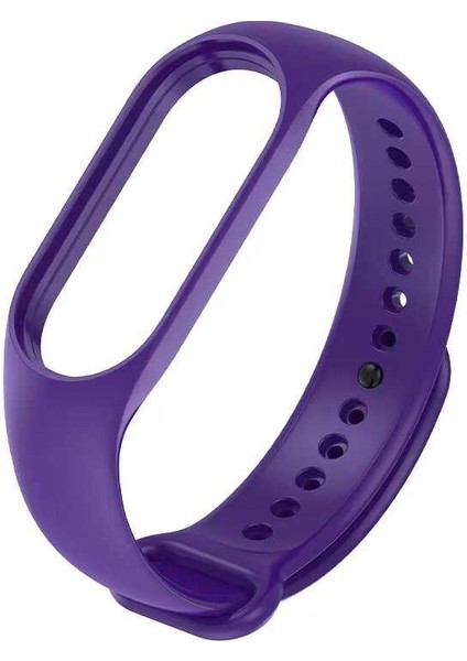 Xiaomi Mi Band 7 Uyumlu Klasik Kordon Zore - Koyu Mor