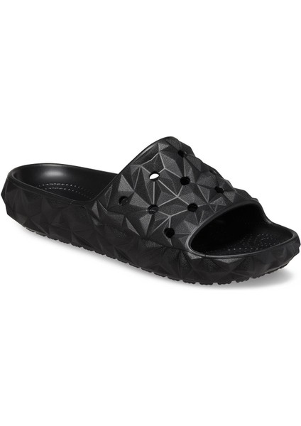 Classic Geometric Slide Unisex Terlik 209608-001 Black