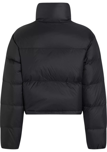 Calvin Klein Kadın Down Cropped Puffer Mont-Siyah