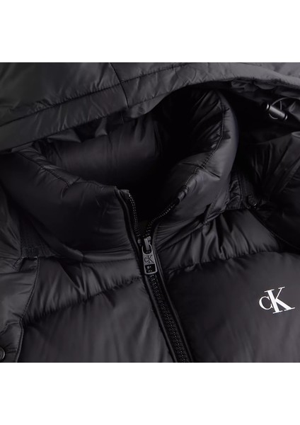 Calvin Klein Kadın Mw Down Short Puffer Mont-Siyah