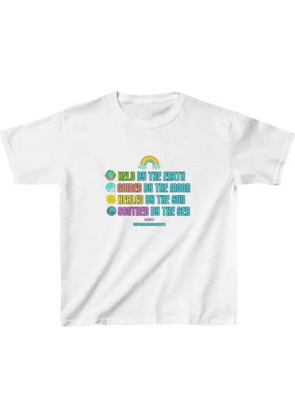 Çocuk Baskılı T-Shirt - Beyaz