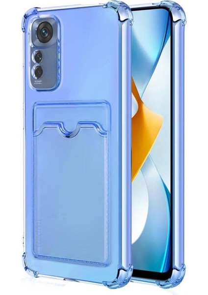 Xiaomi 12T Kılıf Darbe Emici Köşe Korumalı Kartlıklı Cüzdanlı Silikon Kapak